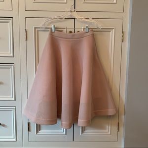 Pink Twirl Airy A-line Midi Skirt